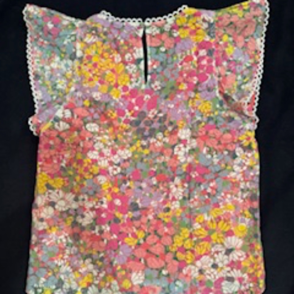 NEW WITH TAGS! Kate Spade floral dots burnout top, $228, med - Picture 7 of 7